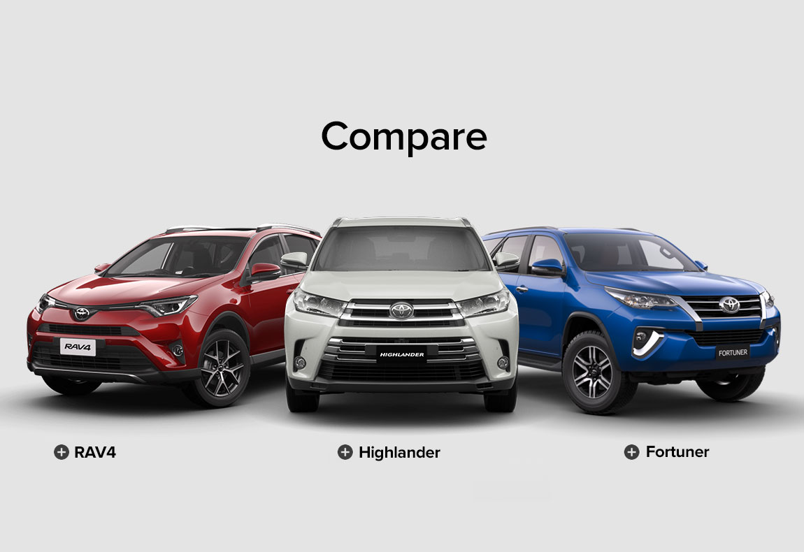 New Cars Trucks Suvs Hybrids Toyota Nz Compare Homepage 1150x790