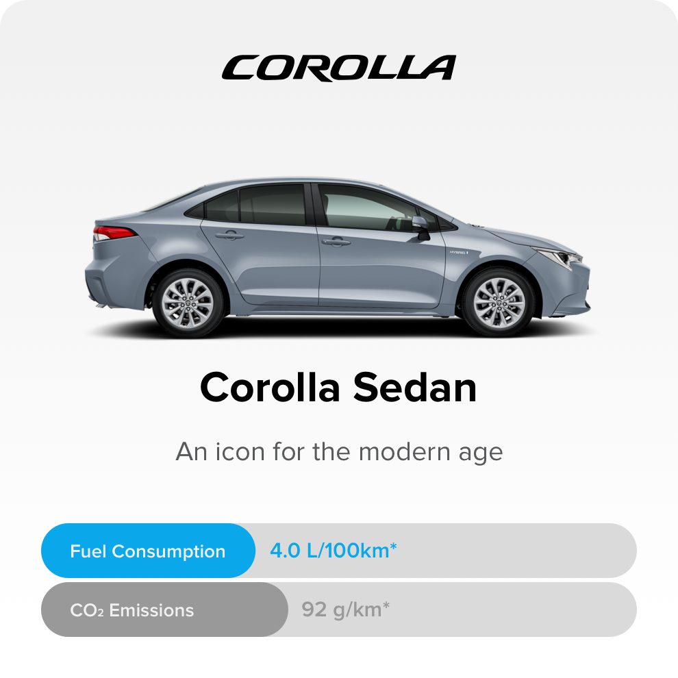 Explore Hybrid Range Corolla Sedan 900x900