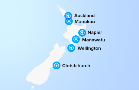 Charging station locations