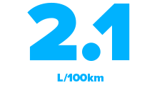 2.1L/km