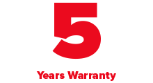 5 years Warranty