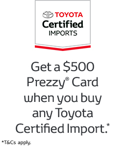 Toyota Certified Import